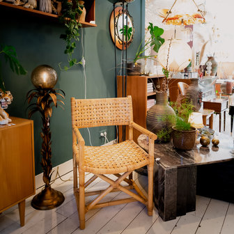 Vintage rotan bamboe McGuire stoel | Sprinkelhop