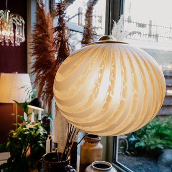 Peill &amp; Putzler gestreepte glazen bol hanglamp | Sprinkelhop