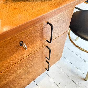 Vintage teak bureau G&uuml;nther Renkel voor Rego M&ouml;bel 1960s