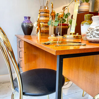 Vintage teak bureau G&uuml;nther Renkel voor Rego M&ouml;bel 1960s