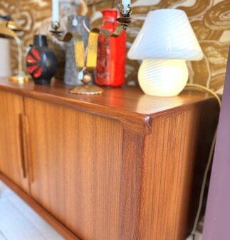 Vintage Deens dressoir sideboard Burchardt-Nielsen tambour deuren | Sprinkelhop