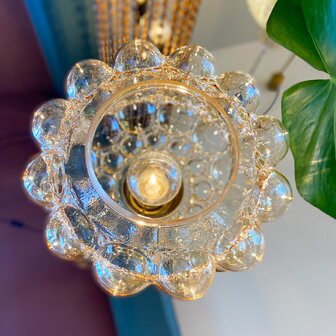 Helena Tynell grote glazen bubble hanglamp amber | Sprinkelhop