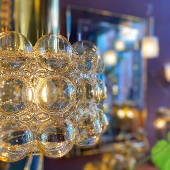 Helena Tynell grote glazen bubble hanglamp amber | Sprinkelhop