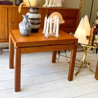 Vintage Deense teakhouten bijzettafel 1970s | Sprinkelhop