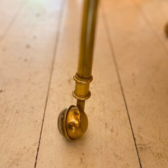 Vintage messing salontafel op wieltjes barcart | Sprinkelhop