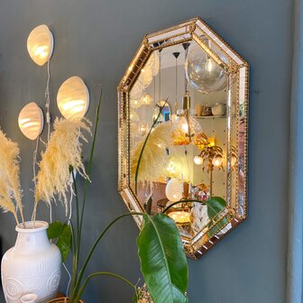 Vintage Venetiaanse moza&iuml;ekspiegel achthoekig | Sprinkelhop
