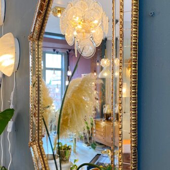 Vintage Venetiaanse moza&iuml;ekspiegel achthoekig | Sprinkelhop