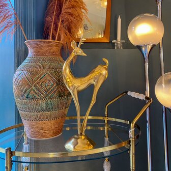 Vintage messing hert sierlijk hoog XL | Sprinkelhop