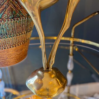 Vintage messing hert sierlijk hoog XL | Sprinkelhop