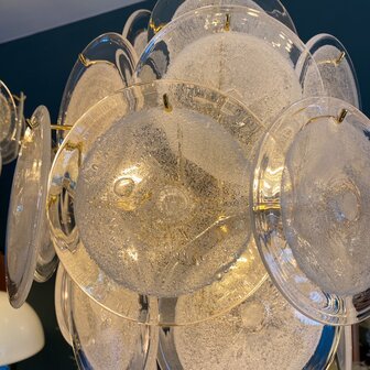 Vintage Italiaanse Vistosi hanglamp melkglas groot | Sprinkelhop