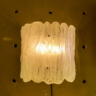 Vintage Hillebrand wandlamp muranoglas | Sprinkelhop