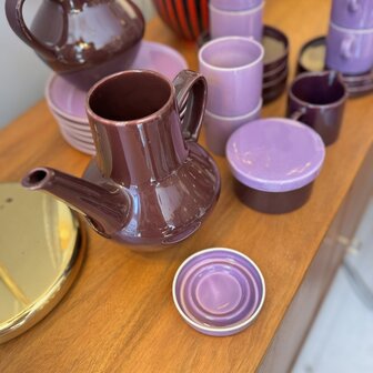 Melitta Stockholm vintage servies paars 22-delig | Sprinkelhop