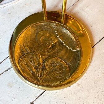 Vintage messing paraplustandaard flamingo | Sprinkelhop