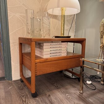 Deense teak houten trolley bar cart BR M&oslash;bler Gelsted | Sprinkelhop