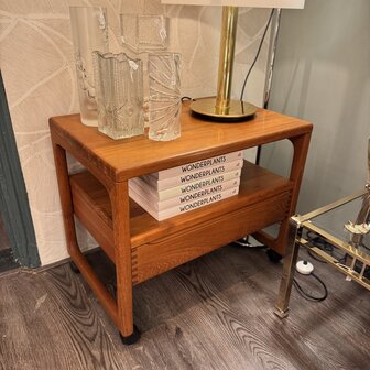 Deense teak houten trolley bar cart BR M&oslash;bler Gelsted | Sprinkelhop