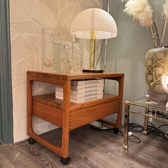 Deense teak houten trolley bar cart BR M&oslash;bler Gelsted | Sprinkelhop