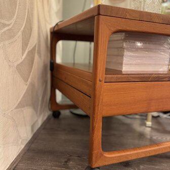 Deense teak houten trolley bar cart BR M&oslash;bler Gelsted | Sprinkelhop