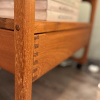 Deense teak houten trolley bar cart BR M&oslash;bler Gelsted | Sprinkelhop