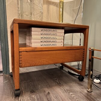Deense teak houten trolley bar cart BR M&oslash;bler Gelsted | Sprinkelhop