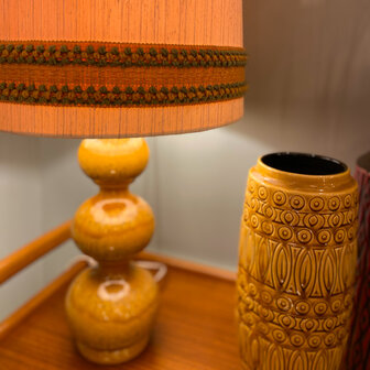 Vintage Kaiser Leuchten Bubble tafellamp 1970 met originele kap | Sprinkelhop