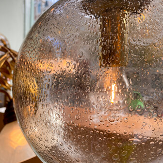 Messing glazen Glashutte Limburg hanglamp rookglas | Sprinkelhop