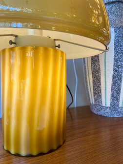 Vintage Peill &amp; Putzler paddenstoel tafellamp olijfgroen | Sprinkelhop