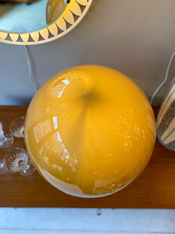 Vintage Peill &amp; Putzler paddenstoel tafellamp olijfgroen | Sprinkelhop