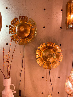 Svend Aage Holm S&oslash;rensen Flower wandlamp 1960| Sprinkelhop
