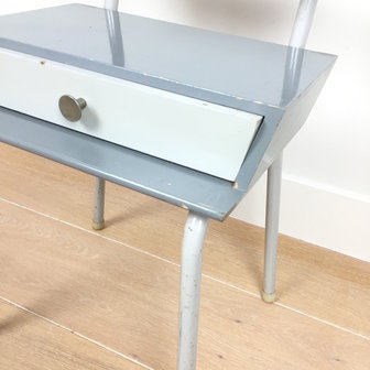 Vintage nachtkastje Auping Rietveld blauw