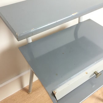 Vintage nachtkastje Auping Rietveld blauw