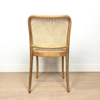 Vintage webbing Praag stoel Bentwood 811 voor Thonet