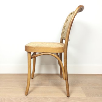 Vintage webbing Praag stoel Bentwood 811 voor Thonet