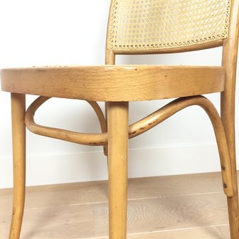 Vintage webbing Praag stoel Bentwood 811 voor Thonet