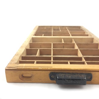 Vintage houten letterbak klein | Sprinkel + Hop