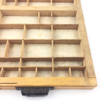 Vintage houten letterbak klein | Sprinkel + Hop