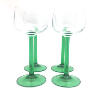 Set Franse wijnglazen groen | Sprinkel + Hop