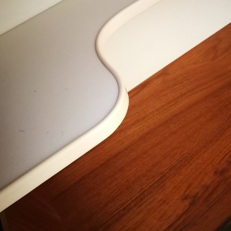 Zweedse teak houten highboard wandkast | Sprinkel + Hop