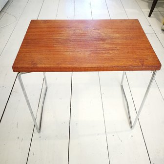 Vintage teak houten bijzettafels set van 3 | Sprinkel + Hop