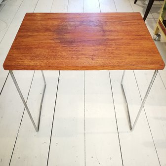 Vintage teak houten bijzettafels set van 3 | Sprinkel + Hop