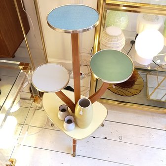 Vintage jaren &#039;50 pastel plantenstandaard | Sprinkel + Hop