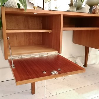 Vintage teak houten kaptafel spiegel | Sprinkel + Hop