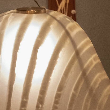 Peill & Putzler zebra mushroom glazen tafellamp | Sprinkelhop