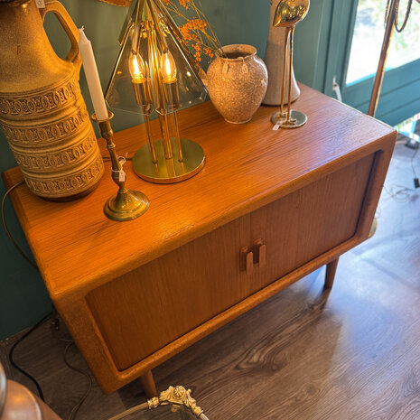 Vintage Deens dressoir CFC Silkeborg tambour deuren sideboard | Sprinkelhop