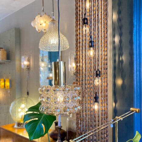 Helena Tynell grote glazen bubble hanglamp amber | Sprinkelhop