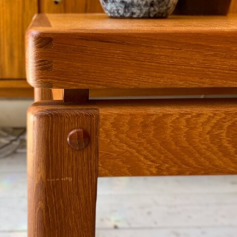 Vintage Deense teakhouten bijzettafel 1970s | Sprinkelhop