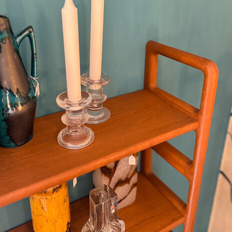 Dyrlund vintage teak houten wandrek