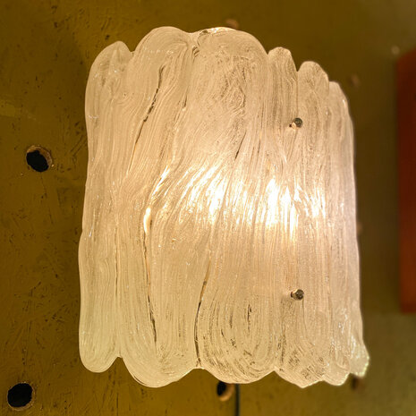 Vintage Hillebrand wandlamp muranoglas | Sprinkelhop