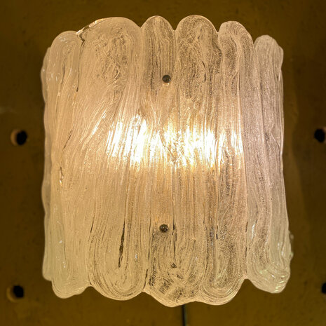 Vintage Hillebrand wandlamp muranoglas | Sprinkelhop