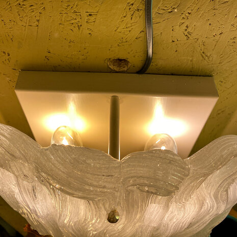 Vintage Hillebrand wandlamp muranoglas | Sprinkelhop