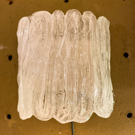 Vintage Hillebrand wandlamp muranoglas | Sprinkelhop